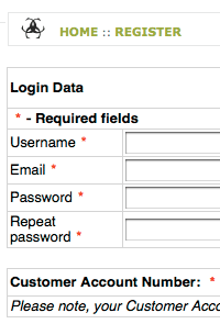 Register Page